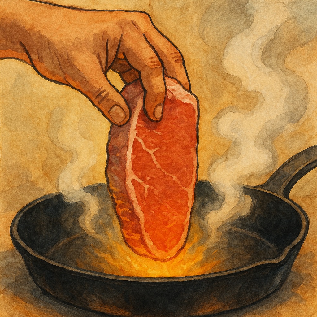 Hovering Steak